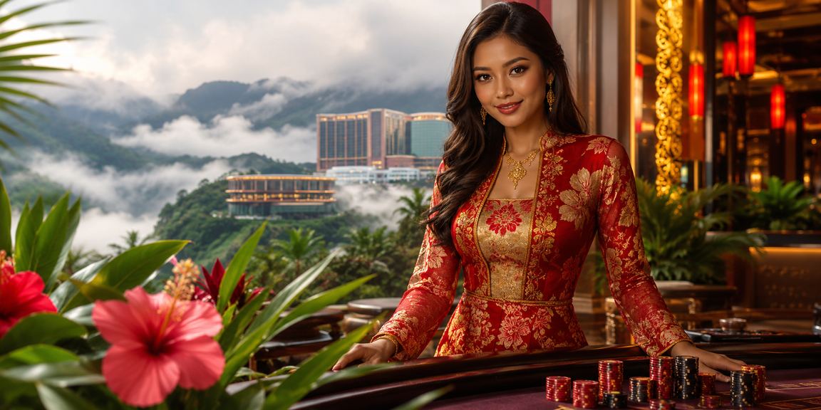 Pengguna dota2 log masuk ke akaun hiburan di Genting Highlands Malaysia