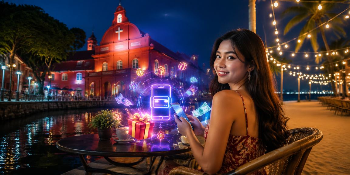 Pemain mengakses kasino langsung dota2 melalui telefon pintar di Melaka